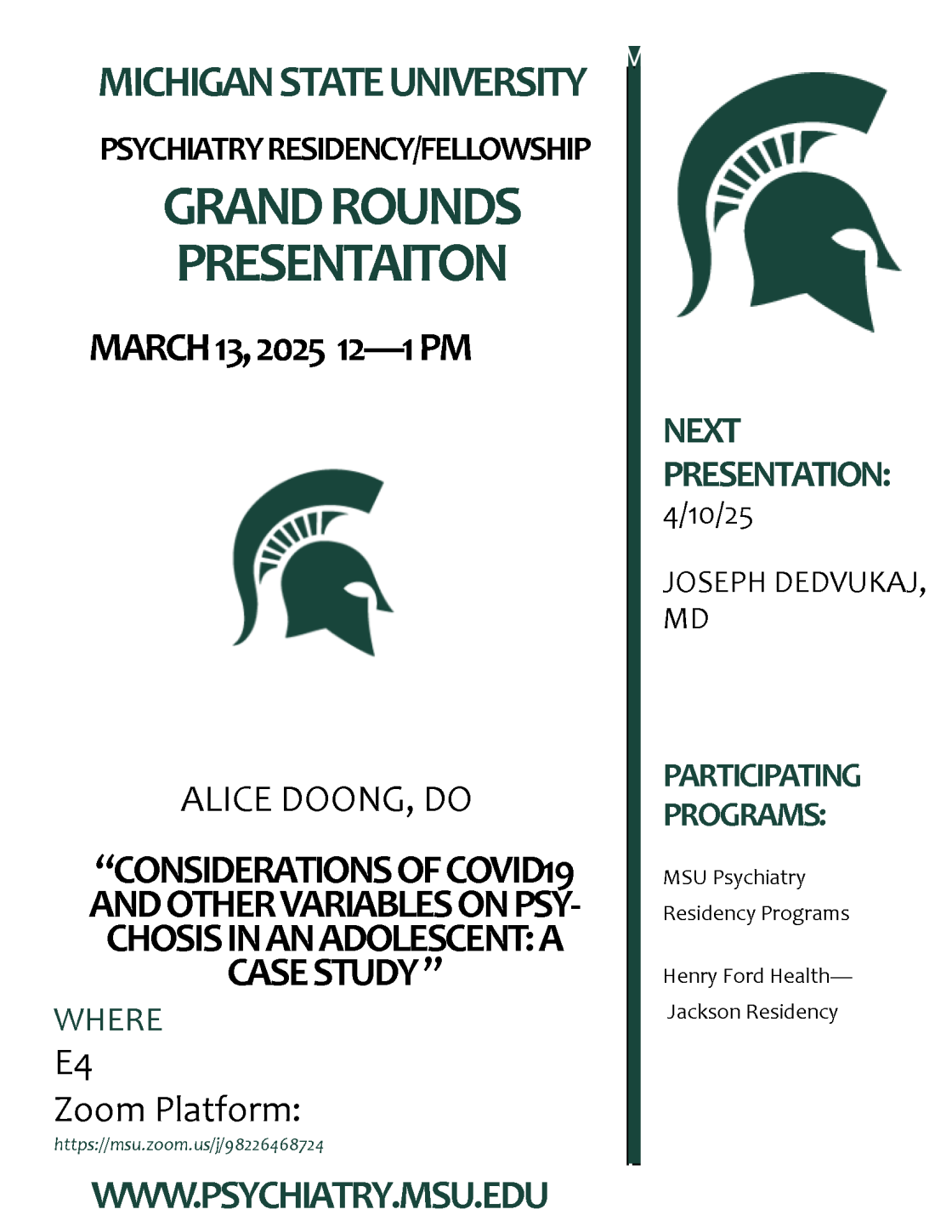 A. Doong Grand Rounds